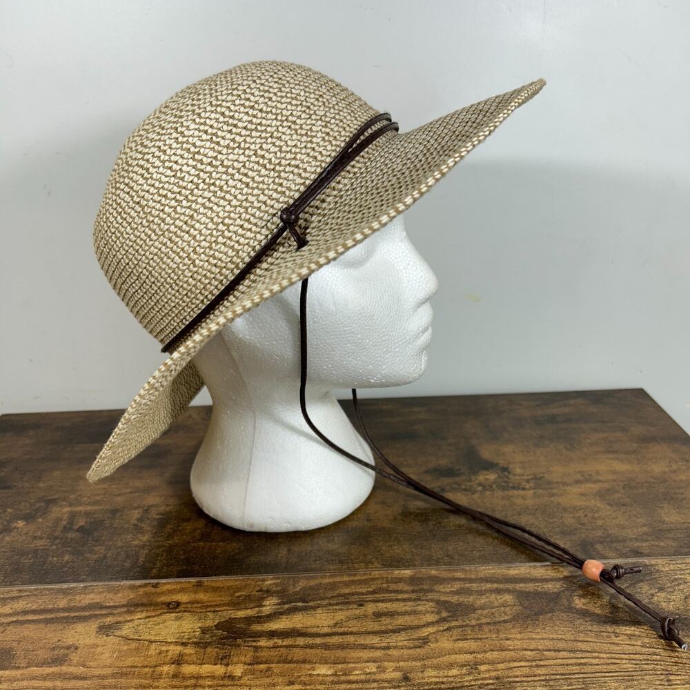 Solar Escape Women’s Wide Brim Sun Hat Adjustable Size